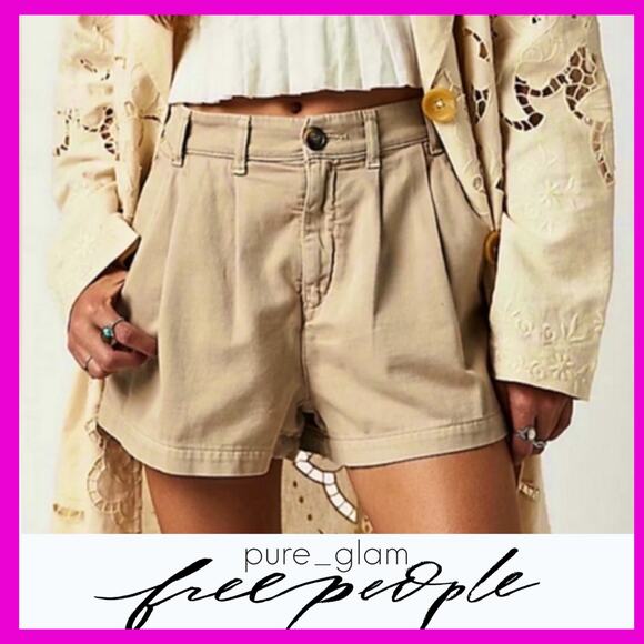 Free People chino shorts tan - Picture 1 of 5